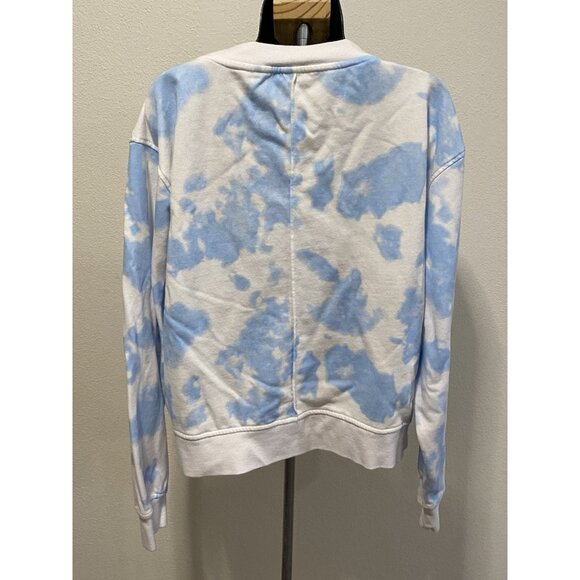 Zyia Active Womens Size XL White & Blue Cloud Pattern Pullover Sweatshirt - Picture 8 of 10